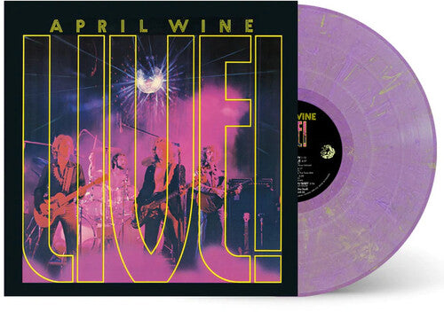 April Wine: Live! - Purple With Yellow Specs Vinyl 180G