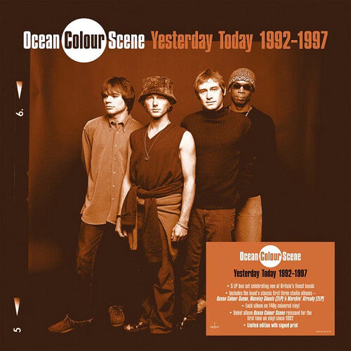Ocean Colour Scene: Yesterday Today 1992-1997 - Limited 5LP Boxset on 140-Gram Blue, Orange & Red Colored Vinyl with Autographed Print