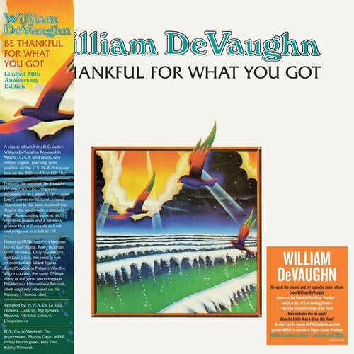 Devaughn, William: Be Thankful For What You Got: 50th Anniversary - 140-Gram Black Vinyl
