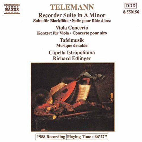 Telemann / Edlinger, Richard: Recorder Suite / Viola Concerto / Tafelmusik