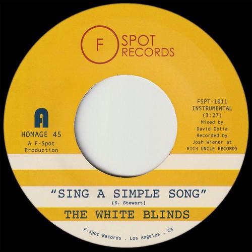 White Blinds: Sing A Simple Song / Klapp Back
