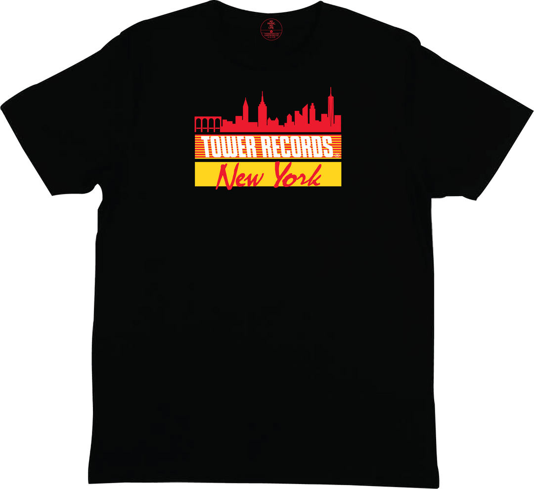 Black Tower Records New York Skyline Shirt